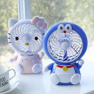 夏日礼品 卡通风扇 2档风速调节usb充电风扇学生宿舍台式风扇