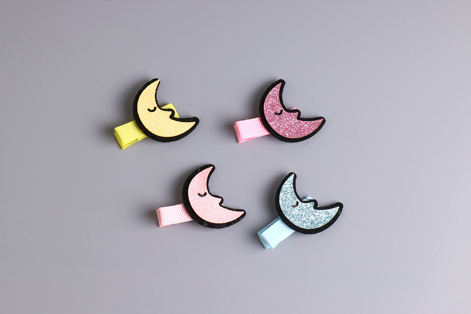 淘宝赠品亮粉卡通儿童头饰 宝宝发夹 皇冠月亮款全包夹 厂家直销