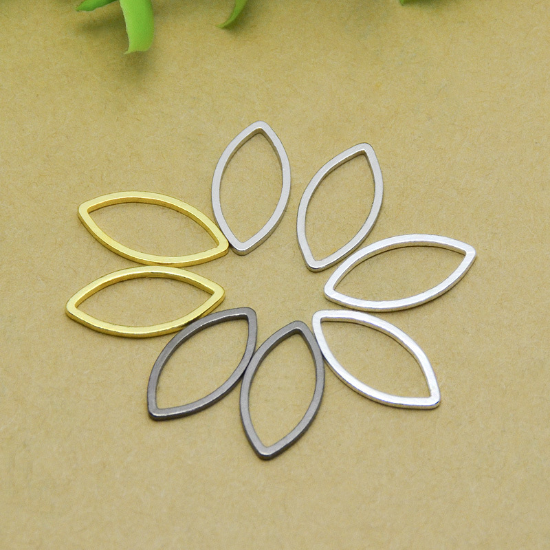 16*8mm几何马眼铜圈diy饰品配件手工材料批发耳环配件简约小挂件