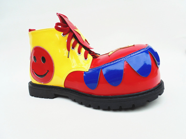 小丑鞋魔术表演滑稽圆头翘头夸张搞怪动漫大头鞋万圣节cospaly鞋