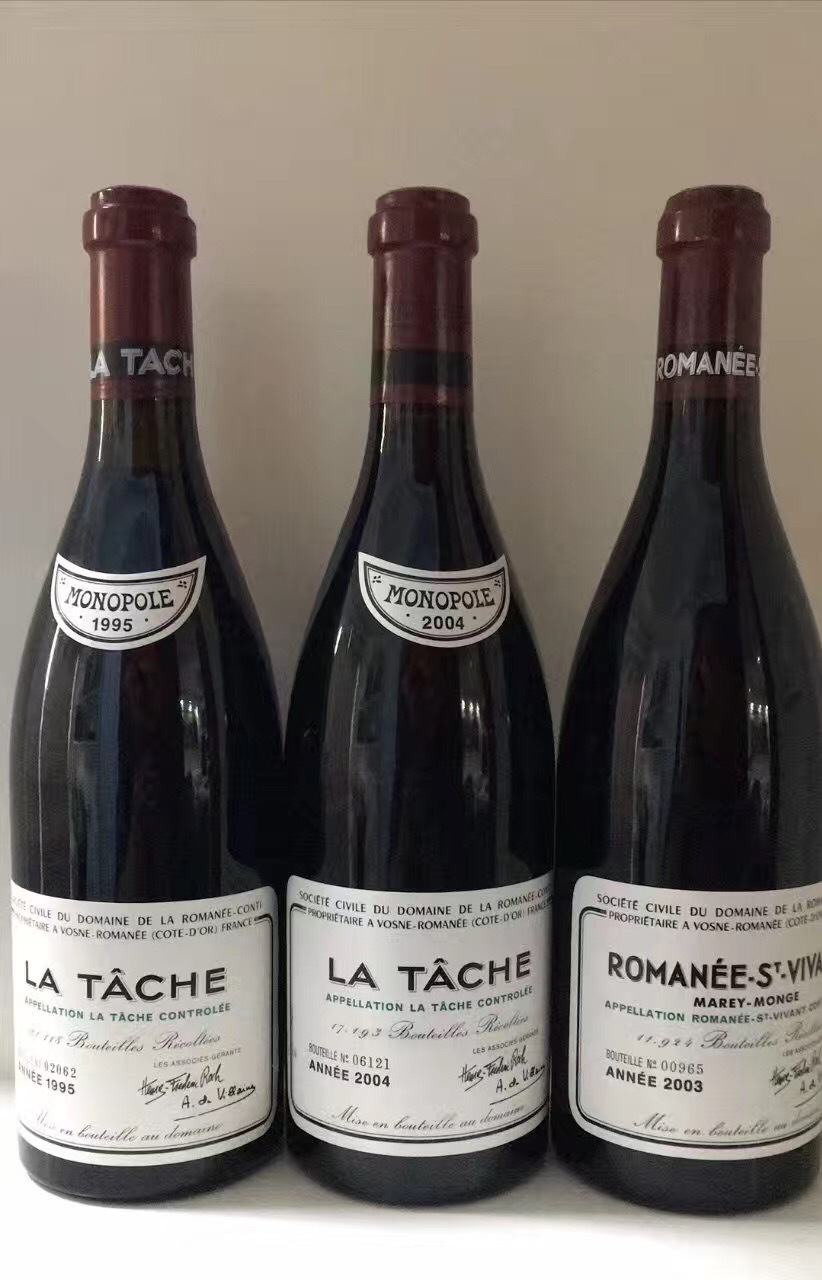 2004年罗曼尼康帝拉塔希园干红葡萄酒la tache红酒