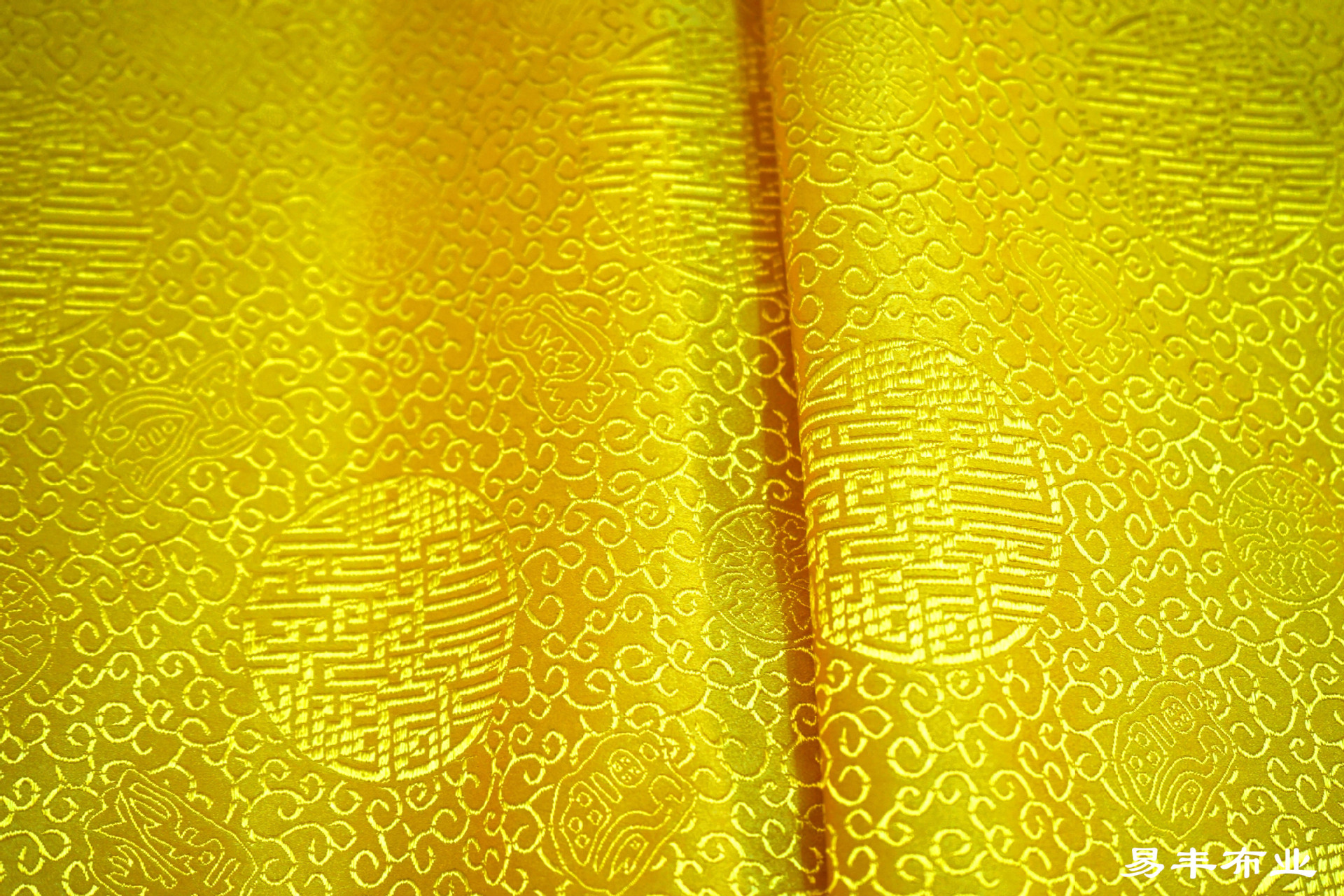 仿三五万寿团真丝织锦缎丝绸面料寿衣坐垫布仿古唐装旗袍布料