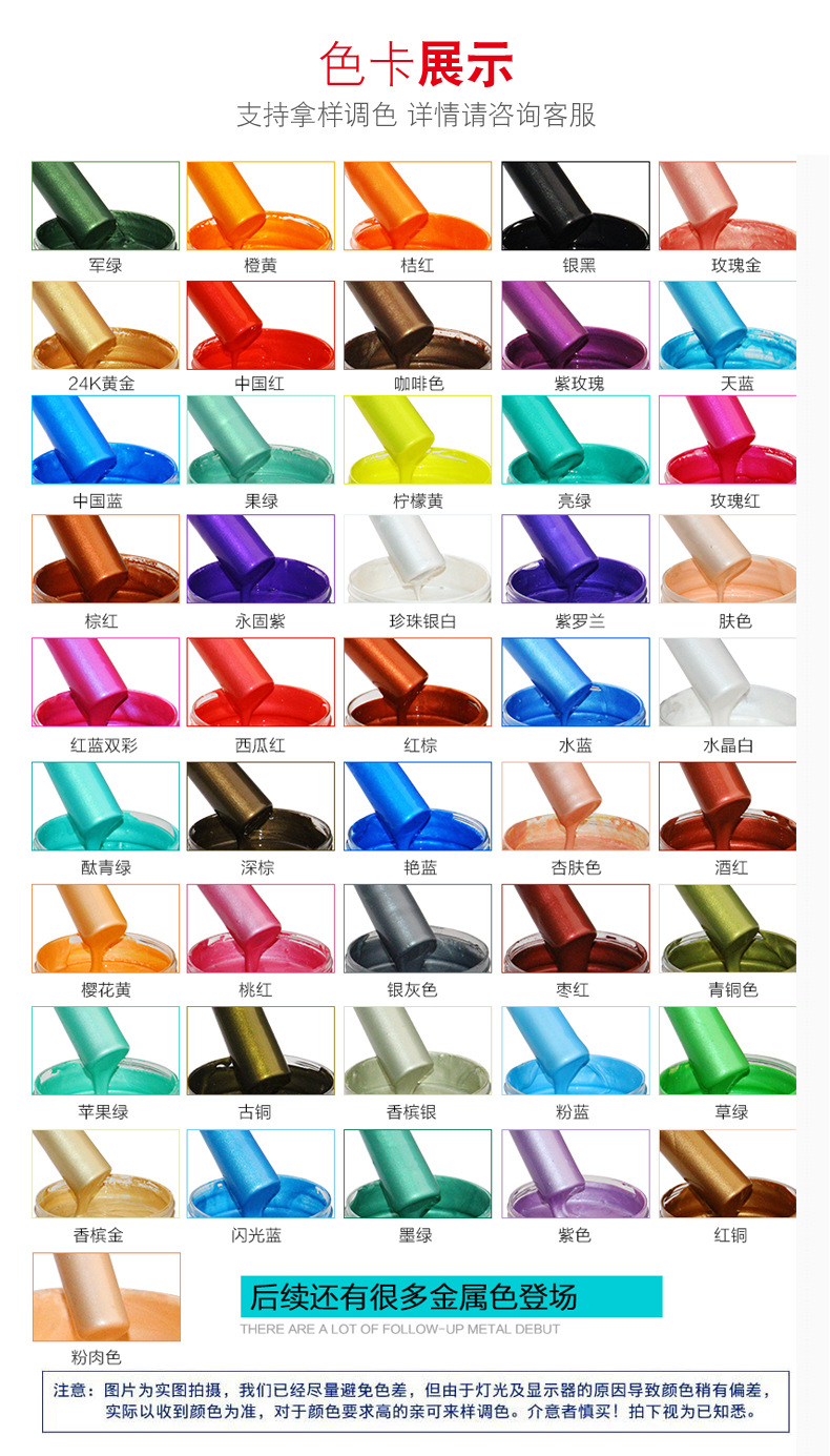 00元 品牌 臻蒂 金属涂料分类 水性金属漆 颜色 颜色多 干燥时间&le