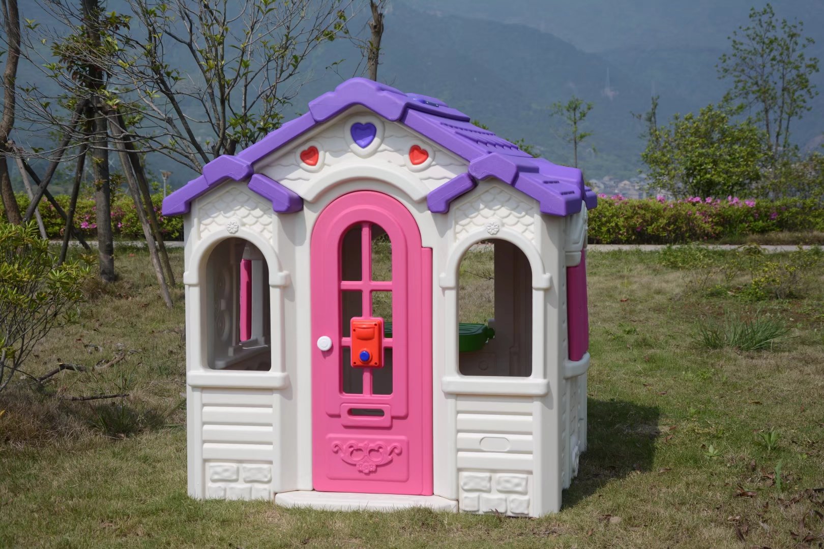 幼儿园娃娃家小房子 儿童过家家玩具屋 塑料游戏屋 室内仿真玩具