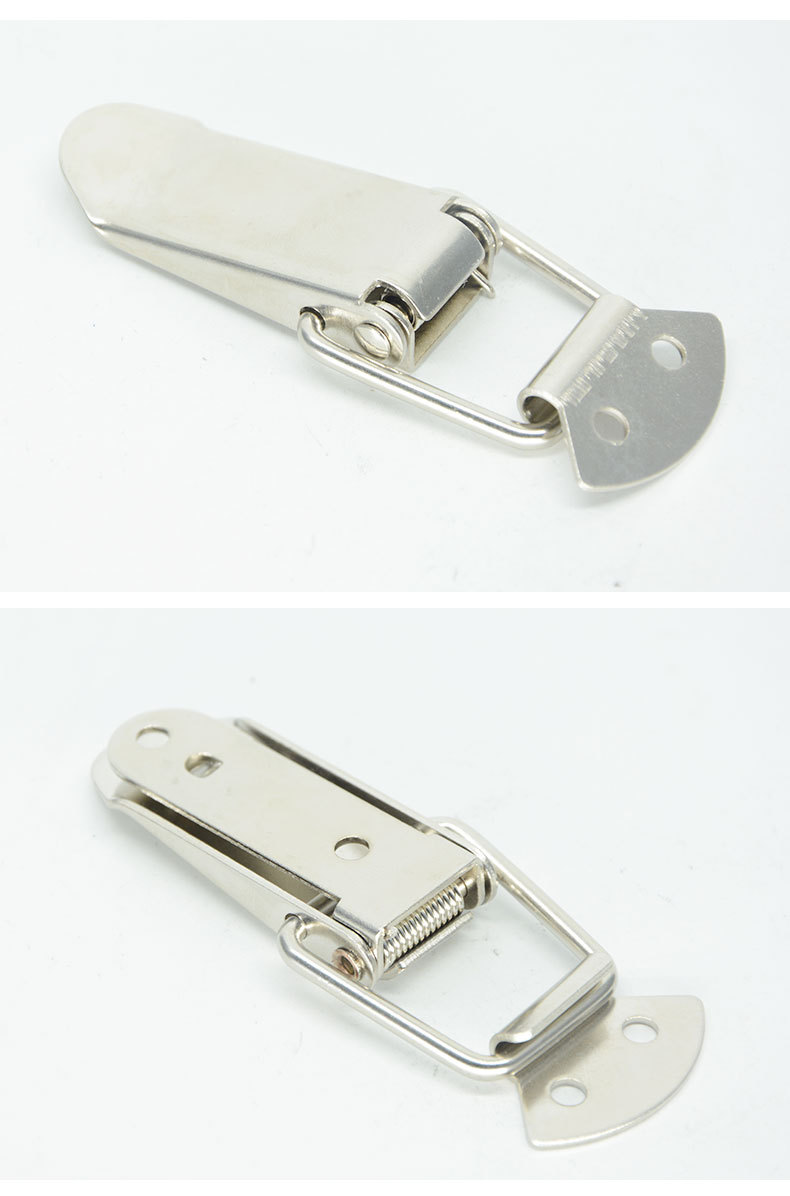 工业小五金不锈钢重型机械金属搭扣 电箱机柜设备弹簧搭扣批发