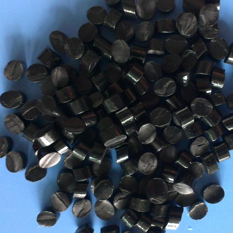 tpu黑色副牌料70a-98a 一级高光黑色聚氨酯tpu再生颗粒 替代新料