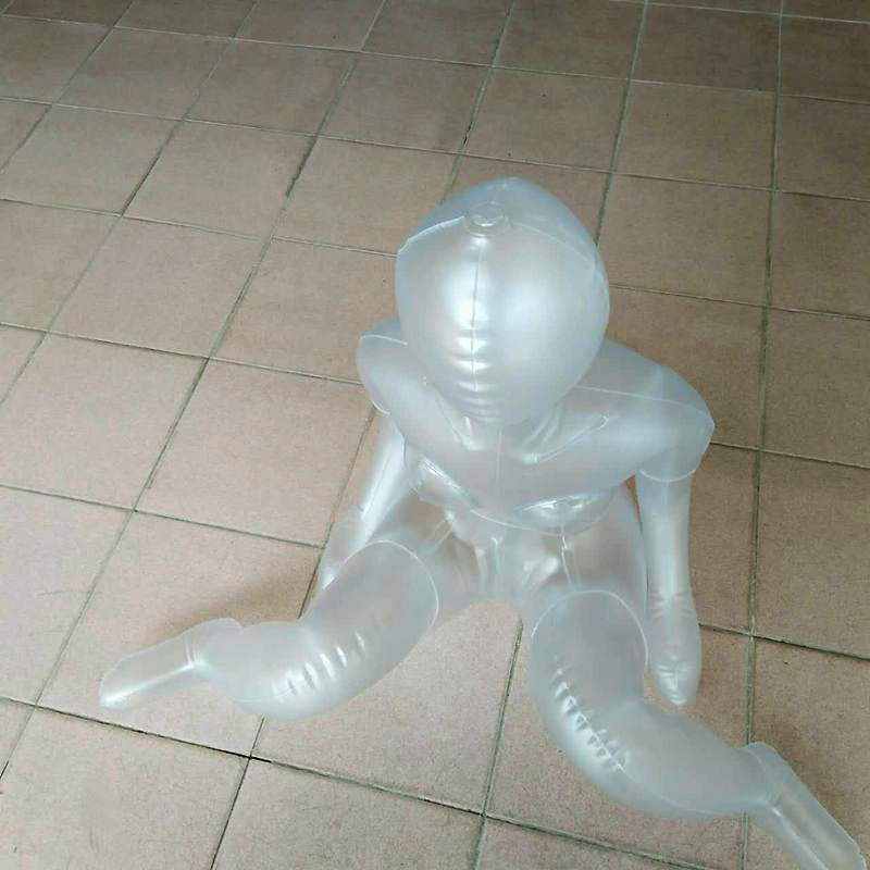 定制批发充气人体模型 pvc充气娃娃 服装透明模特