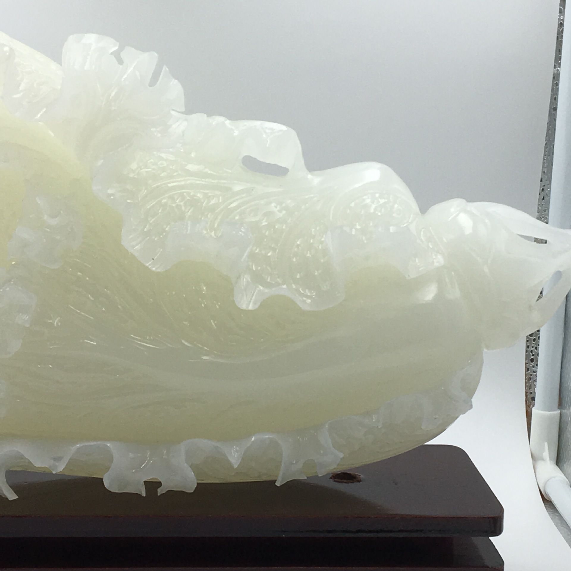 阿富汗玉白菜玉器工艺品白玉批发媲美和田白玉玉石客厅大摆件批发