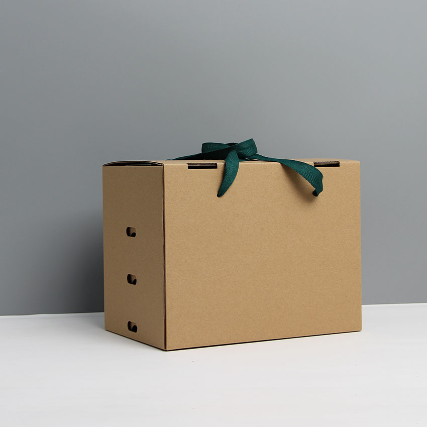 定制牛皮纸通用粽子手提纸盒白沙枇杷包装礼盒樱桃荔枝水果礼盒