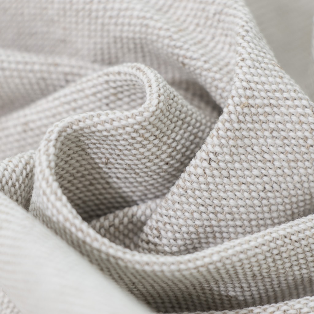 亚麻棉雨露麻交织布料厚手袋布箱包布料