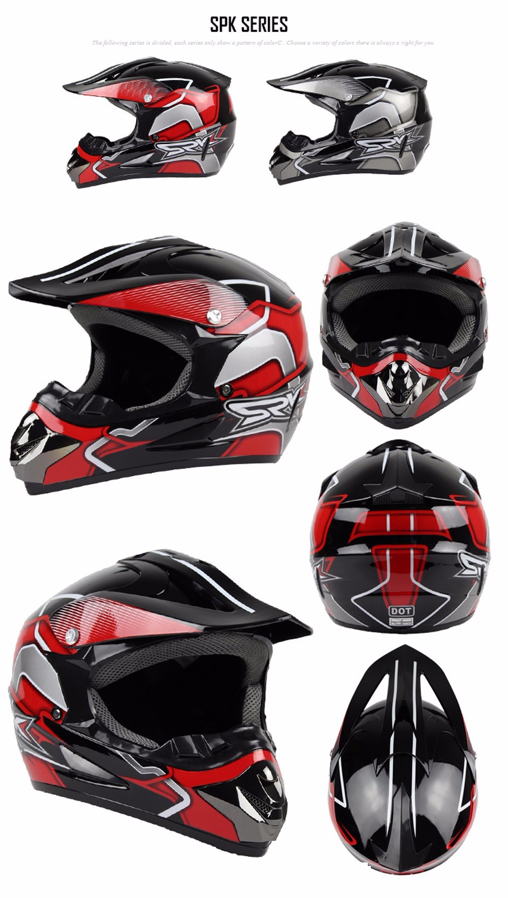 厂家直销冬季公路赛车摩托车安全头盔 鬼爪越野盔骑行头盔批发