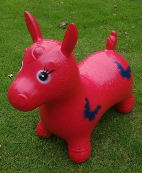 跳跳马大号 厂家直销 充气动物 充气玩具 彩绘充气马 加厚充气