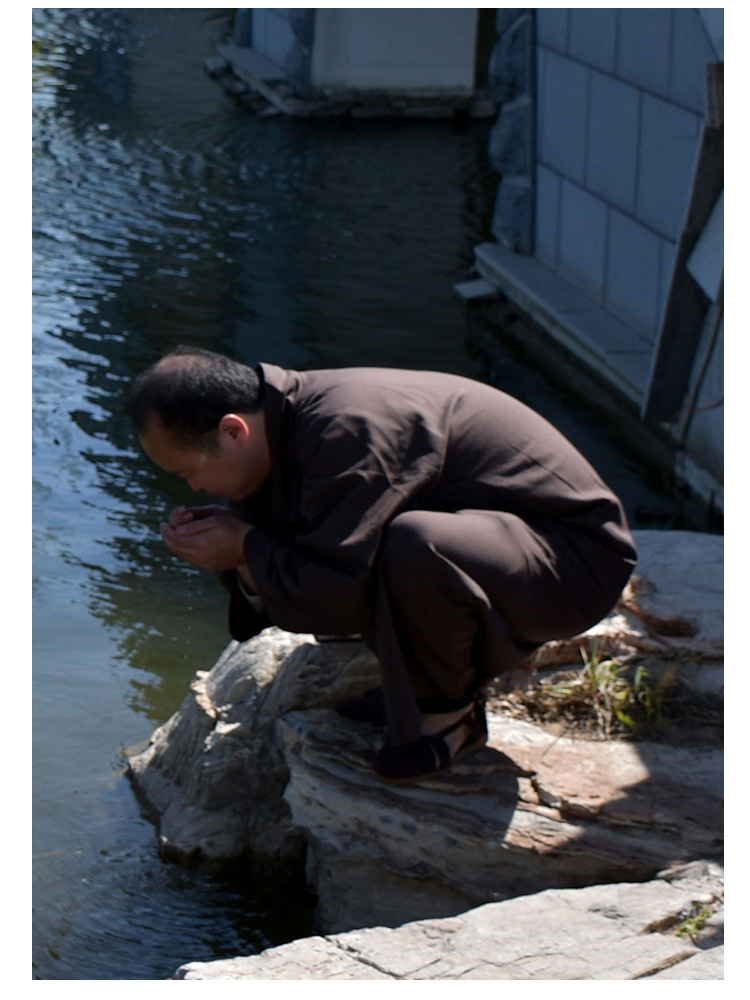 少林和尚衣服长衫僧袍俗家弟子居士服装大褂古装僧衣武僧服男成人