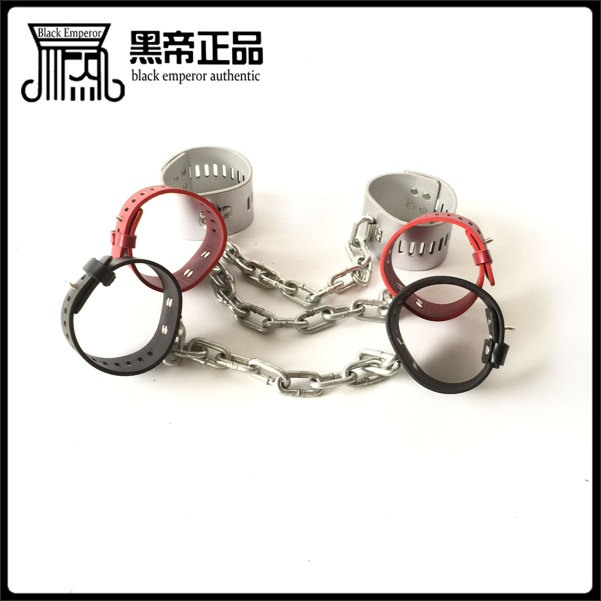 黑帝厂家加重脚镣皮革脚镣狗奴情趣束缚玩具厂家直销一件代发
