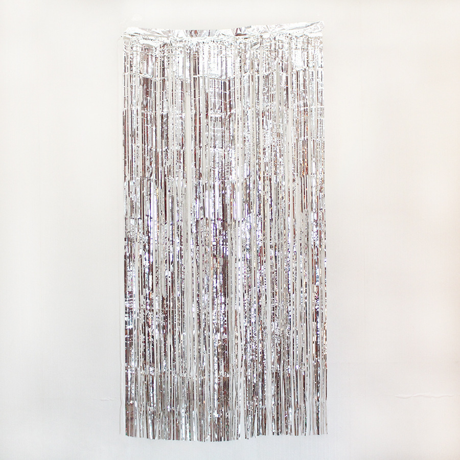 2米长雨丝帘拉花 婚礼婚房生日派对 酒吧布置拍照背景墙装饰用品-阿里