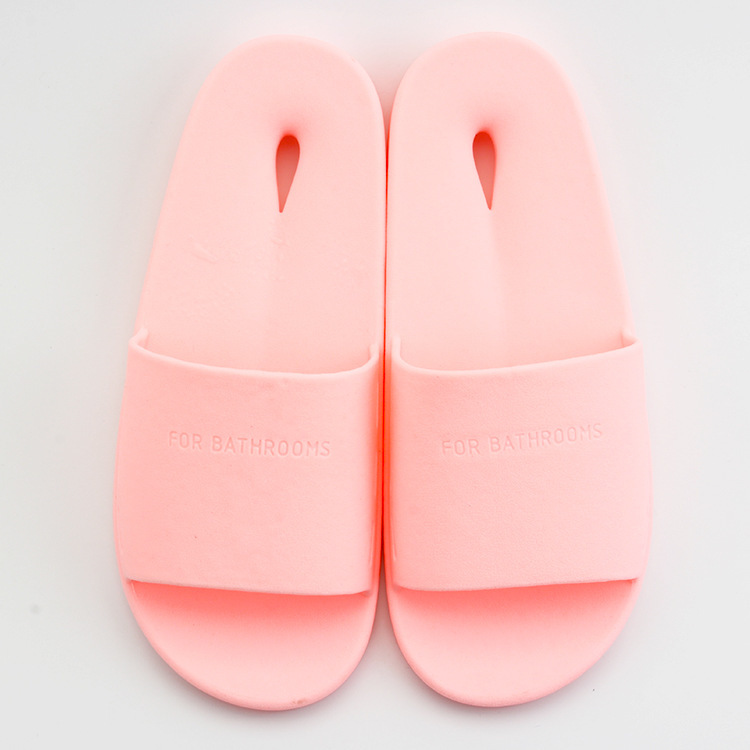 New Bathroom Slippers Summer Non-Slip Couple Leaking Sandals Korean Home Men and Women Indoor Hotel Slippers Wholesale