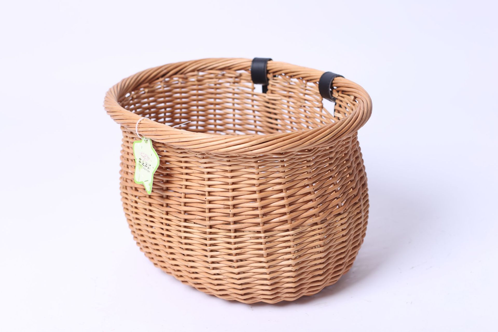 工厂定做直销柳藤车篮 手工编织车筐 车载菜篮子 藤编菜筐