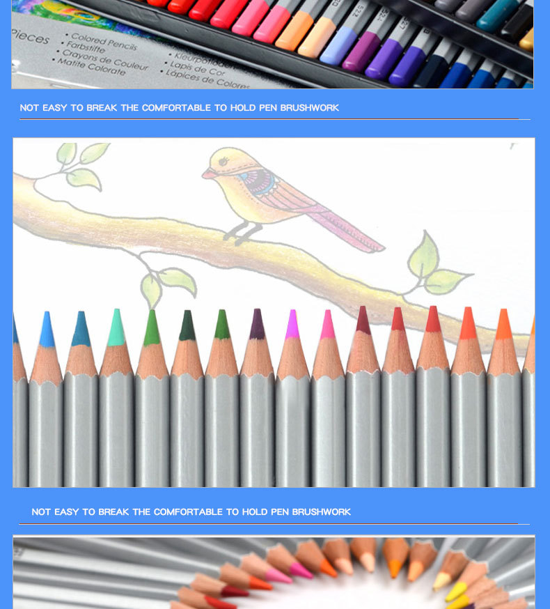 marco马可7100彩色铅笔48色油性彩铅24色36色72色 批发