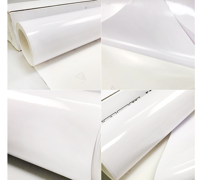 fs可移白胶车贴150g高粘度三面翻车体广告白胶车身贴高亮面车贴