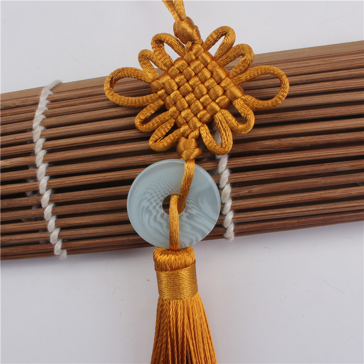 小号玉片中国结吊坠 中国风商务礼品带扣玉佩中国结挂件厂家批发