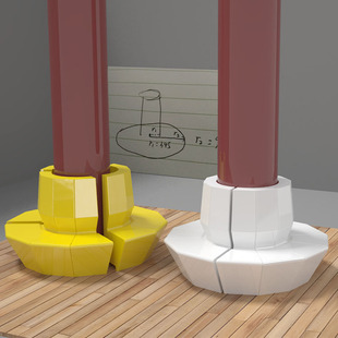 商场中庭包柱休息椅子 大型美陈装饰坐凳 玻璃钢大团圆休闲椅组合