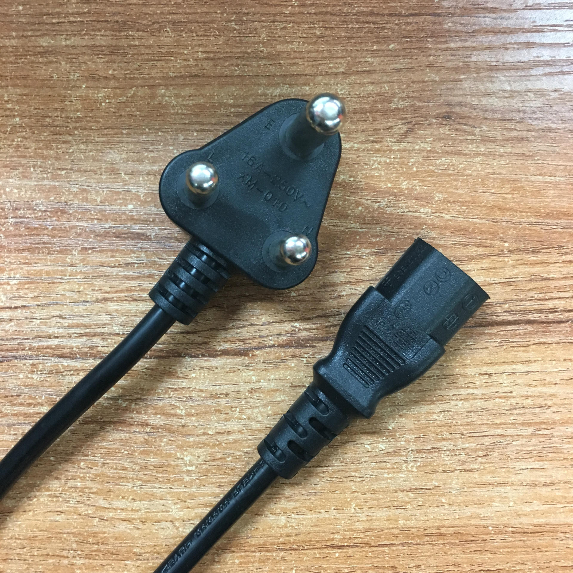 5m大南非电源线印度三插电源线品字尾南非插头线纯铜5