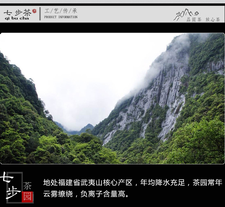 七步茶 2017年大红袍茶砖礼盒