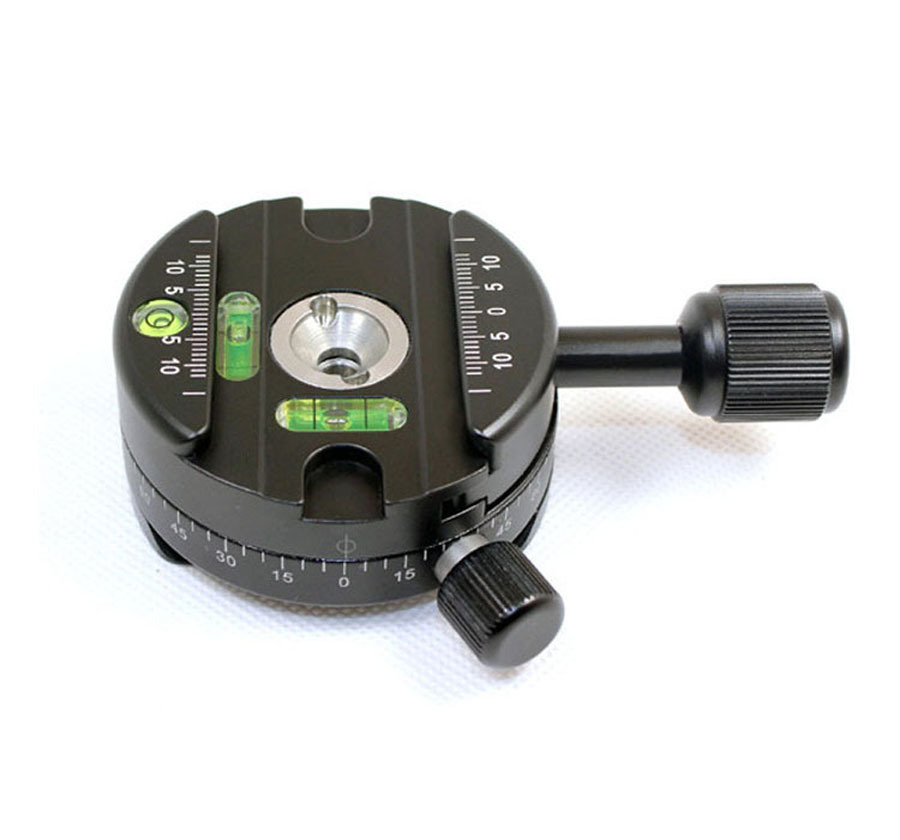 360度全景旋转底座接片 x64快装板夹座三维全景云台720度