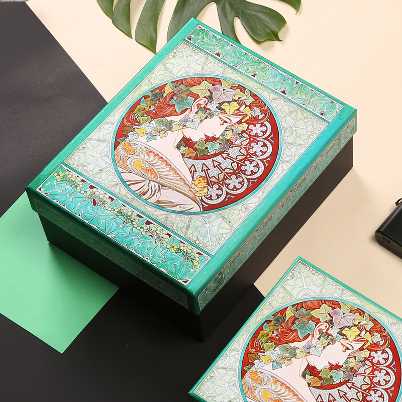 欧洲文艺首饰口红礼品盒情人节礼物化妆品包装盒子丝巾礼盒定制 ￥14.