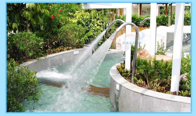 spa水疗设备瀑布鸭嘴冲击器304不锈钢泳池设备温泉泡池 工厂批发