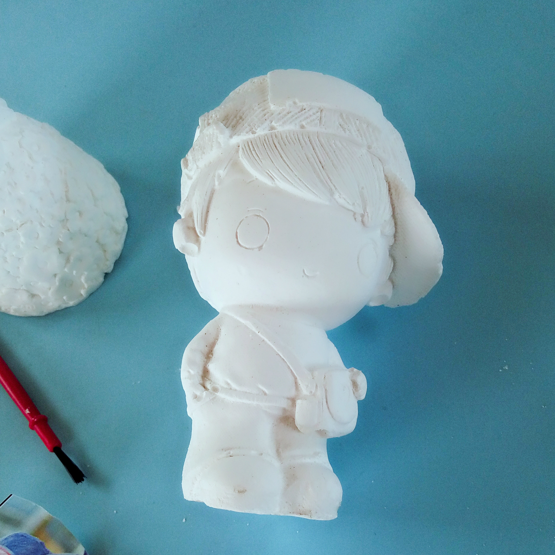 石膏娃娃彩色彩绘涂鸦染色 水彩描色益智玩具 批发