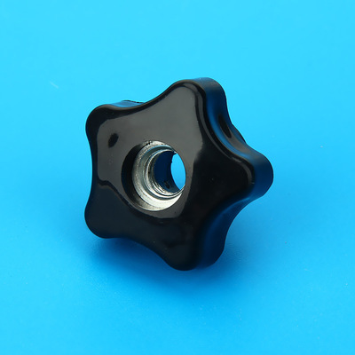 厂家直营 手柄螺母系列 五星直径39通孔塑料手拧螺母 规格齐全