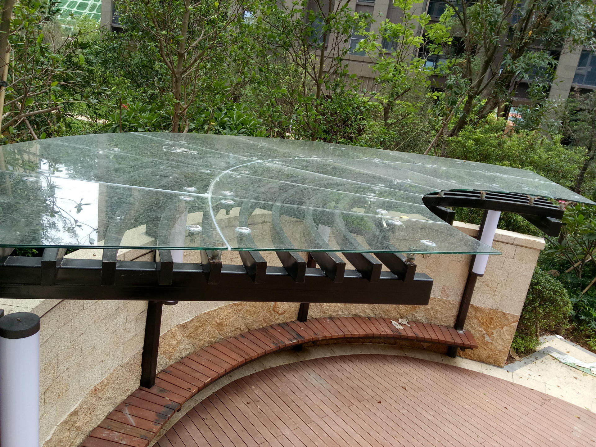 广东厂家专业定做安装不锈钢玻璃雨棚 钢化玻璃雨棚 上门量尺寸