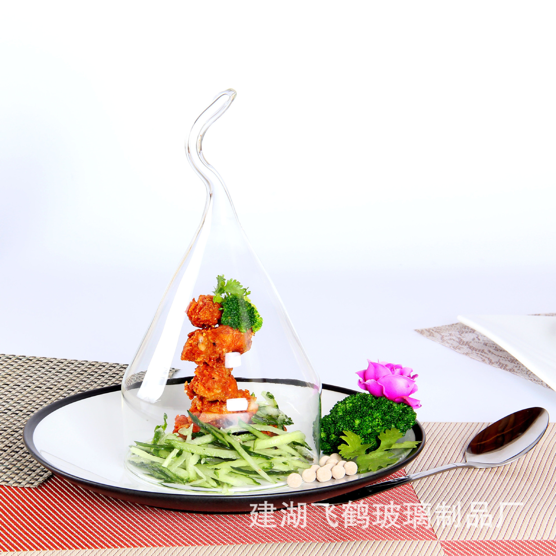 烟熏玻璃罩分子料理烟熏工具意境餐具酒店菜肴玻璃罩意境菜烟熏罩
