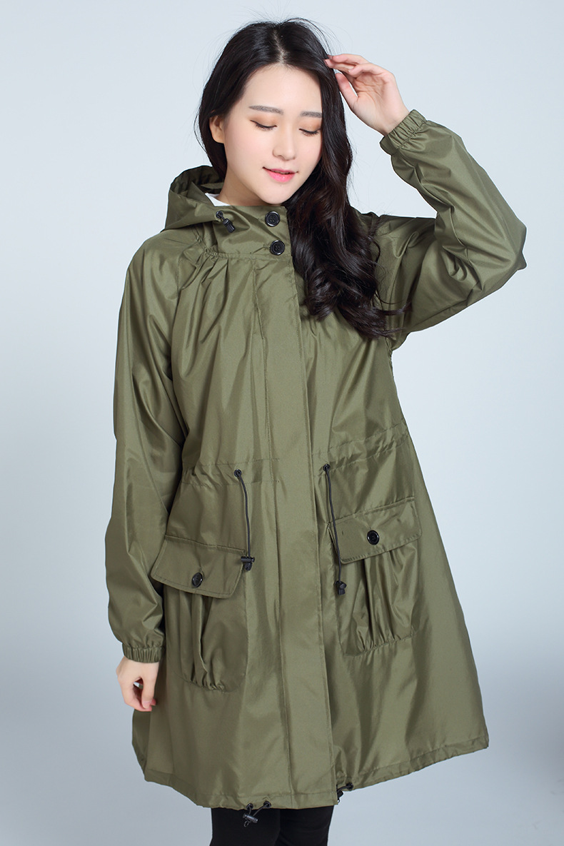 时尚女士雨衣雨披日韩版登山风衣成人雨披轻薄透气防水一件代发