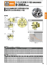 日本北川 KITAGAWA B-208A6大孔径三爪中空卡盘