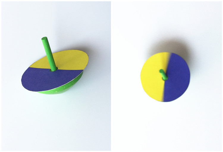 光合成变色陀螺幼儿园儿童diy益智科学探索小实验科教具玩具教材