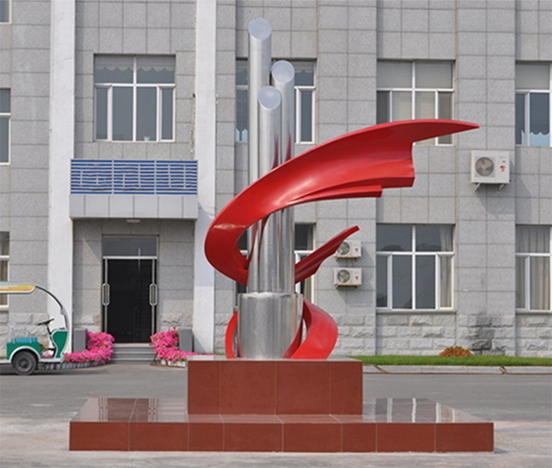 校园文化不锈钢雕塑 校园宣传景观摆件订制 厂家直销 品牌工厂