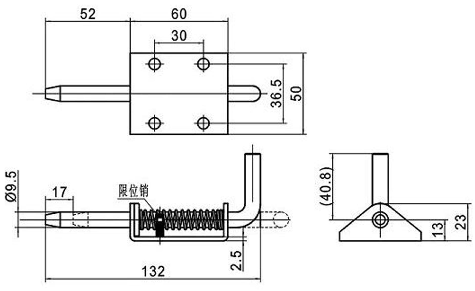 隐藏式门轴铰链 弹簧插销暗铰链cl225-1-2-3大中小实惠机箱铰链