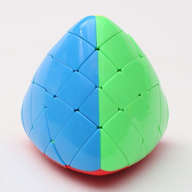 【圣手四阶魔粽魔方四色拼装】彩色实色4阶粽子魔方益智玩具批发