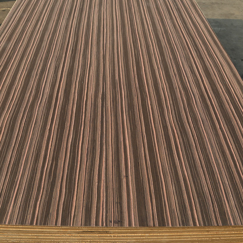 黑檀科技木皮饰面板单贴密度板酒店装修9mm家具板材mdf桌椅橱柜板