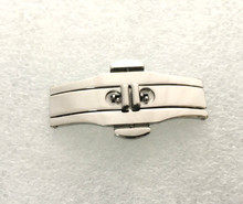 供应精品不锈钢双按蝴蝶扣  通用型钢表带扣 优质 钨钢表带扣