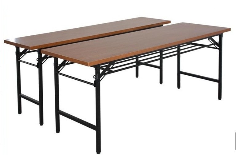 按尺寸定制酒店折叠桌 简易双层便携式会议桌架子 长条培训台脚