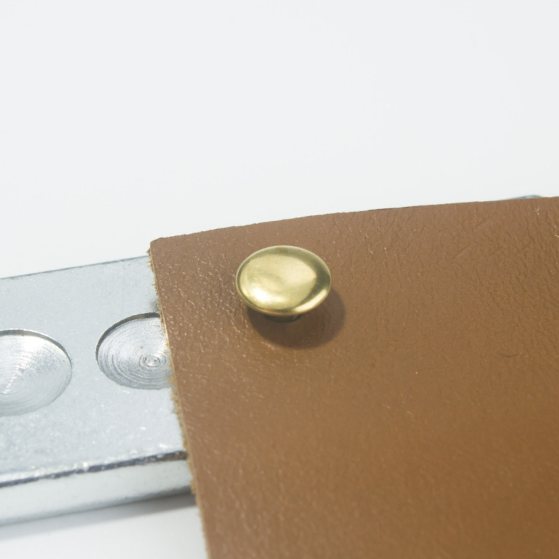 黄铜双面铆钉6mm 8mm 10mm扣面多种足长纯黄铜材质无镀层撞钉