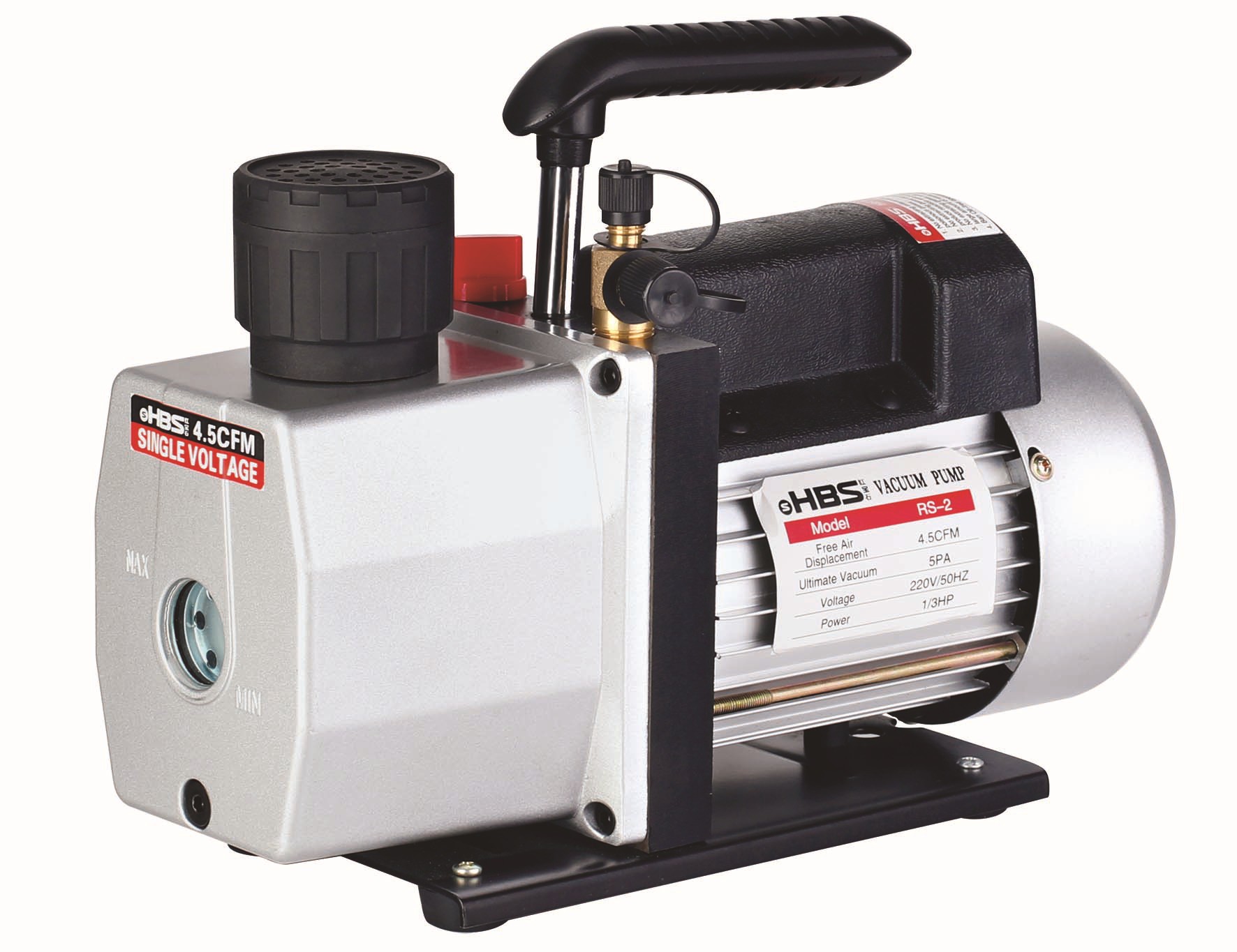 1升真空抽气泵抽滤泵小型旋片式真空泵抽气空调维修实验室用