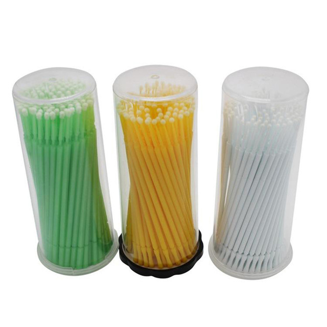 牙科小毛刷批发 医用涂药棒 睫毛刷 牙科材料 口腔一次性耗材特价