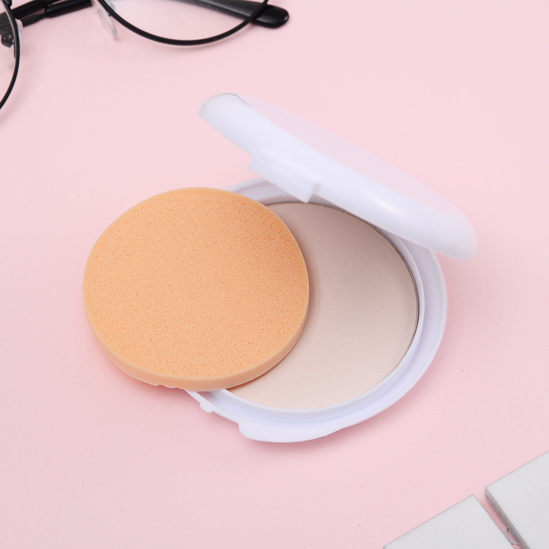 时尚遮瑕3d粉饼粉扑带镜粉底粉饼控油自然裸妆遮瑕定妆持久修容粉