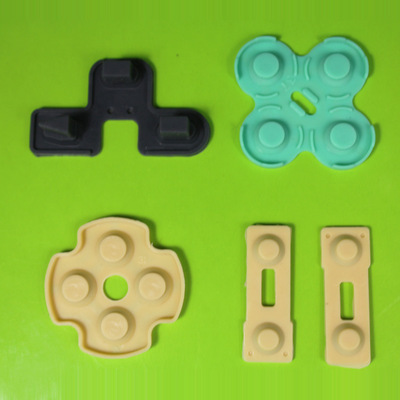 nygacn生产开模定制ps2ic手柄导电胶游戏手柄硅胶按键新二位彩