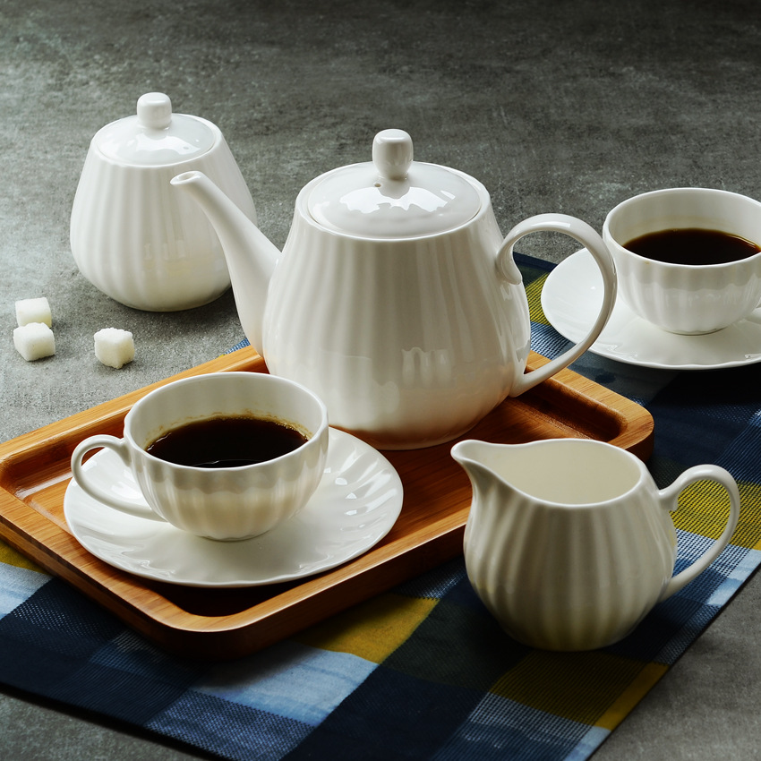高档咖啡杯套装咖啡套具简约陶瓷整套欧式骨瓷茶具套装咖啡具