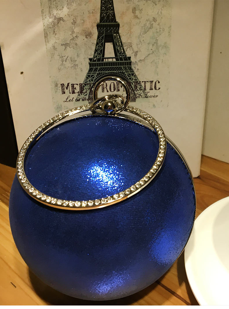 磊鑫2020爆款女士圆球晚宴包女手拿包小圆形状包单肩斜跨多色选择